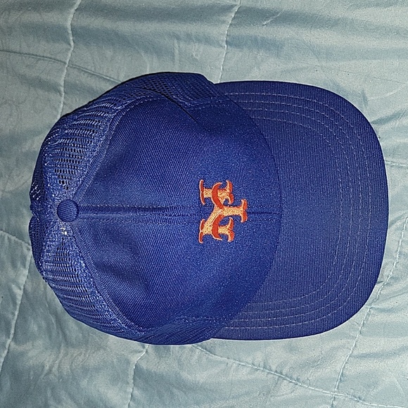 VTG 80S 90S NEW YORK METS MADE IN USA SNAPBACK MLB CAP - Picture 3 of 14